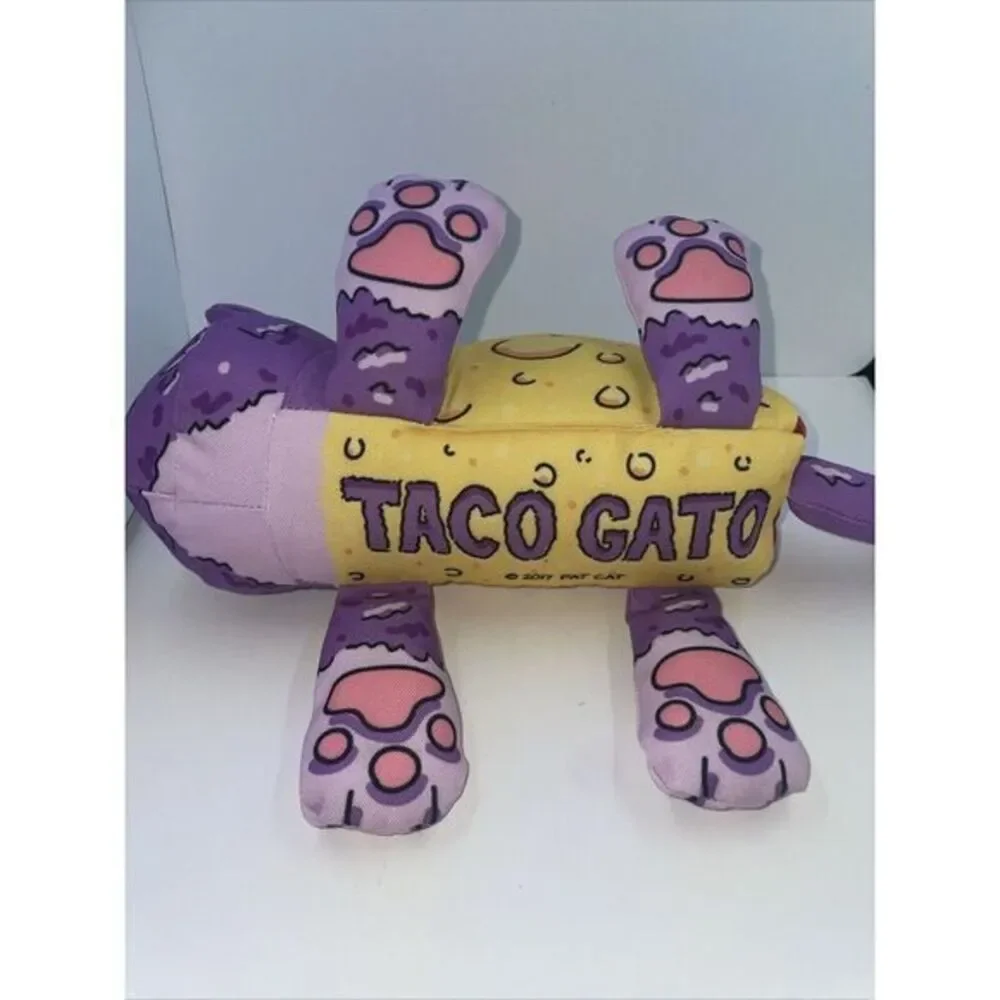 Fat Cat‎ Dawg Series Taco Cato Plush Squeaker Dog Toy